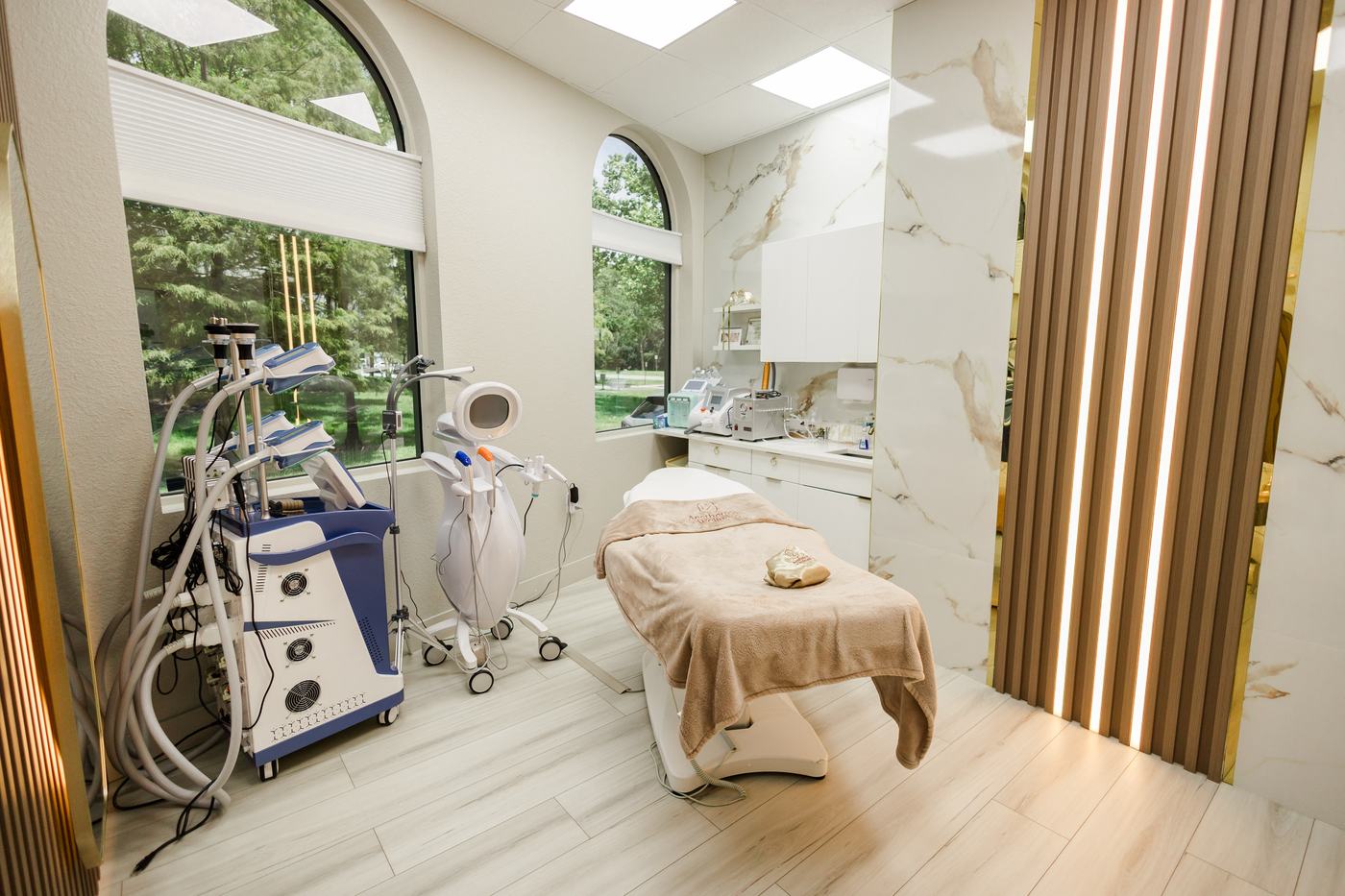 Treatment room at EZ Aesthetics & Wellness